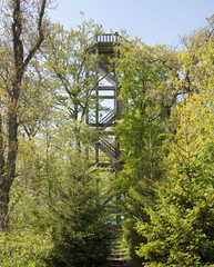 Old spooky concrete tower