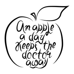 An apple a day keeps the doctor away' proverb