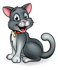 Cat Pet Cartoon Character