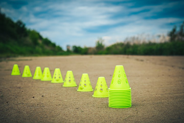 Small cones for the rollers in the park