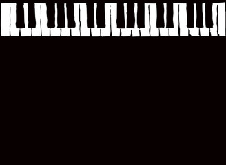 Piano Keys. Vector drawing