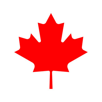 canada flag leaf icon 