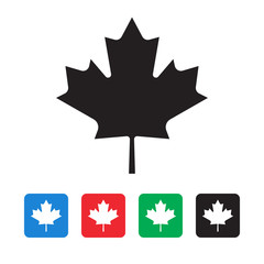 maple leaf canada flag icon 