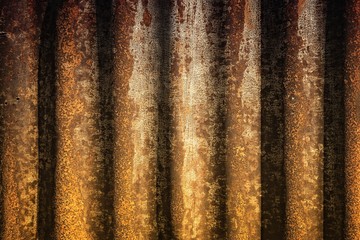 Corrugated steel background