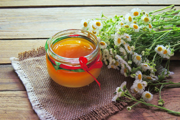 Honey and various herbs