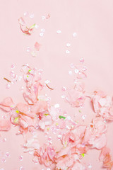 Obraz na płótnie Canvas Pink feminine background