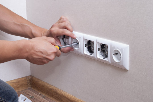 installation of electrical sockets
