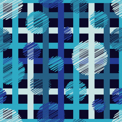 Polka dot seamless pattern. Vector illustration. Textile rapport.
