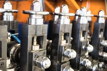 Wire drawing equipment.