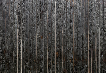 Burnt wood wall texture pattern