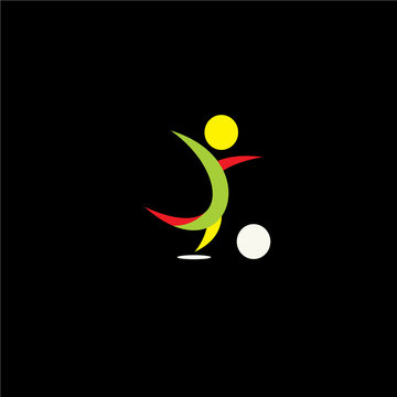 Sports man logo