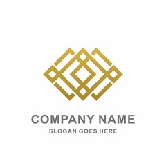 Geometric Infinity Square Pattern Morocco Interior Ornament Decoration Business Company Stock Vector Logo Design Template 