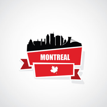 Montreal ribbon banner