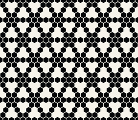 geometric hexagon seamless vector grid pattern background