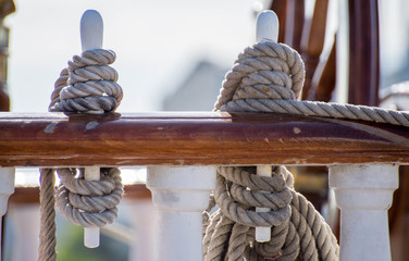 Cordage sur le Belem