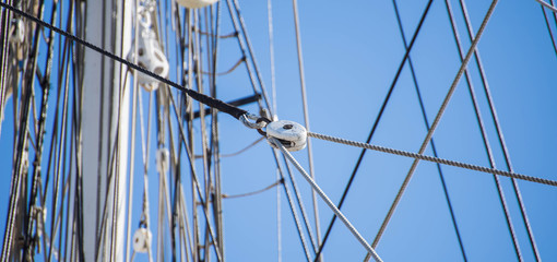 Cordage sur le Belem