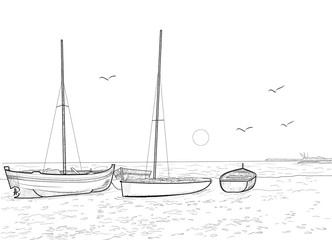 boats and sea