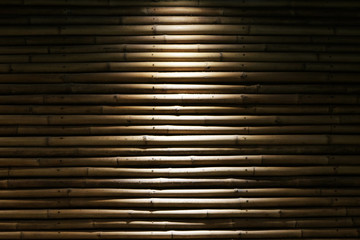 Bamboo texture with spotlight at the center top