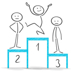 Stickman winner podest