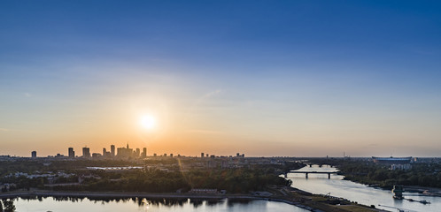 Panorama Warszawy © Drone in Warsaw