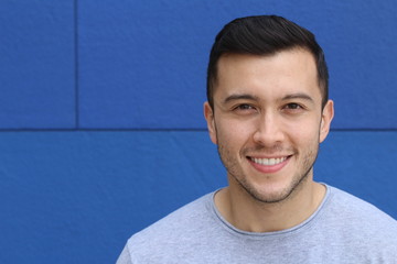 Suave male smiling portrait isolated