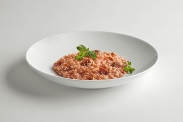 Risotto bowl with dried tomatoes