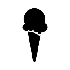 Eis - Piktogramm - schwarz