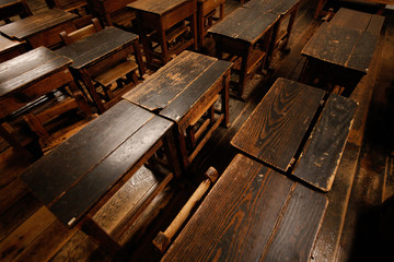school desks and chairs of japan