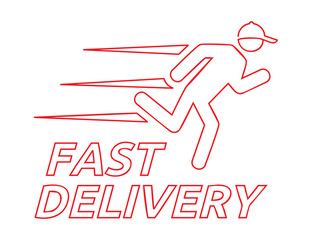 Fast delivery vector icon