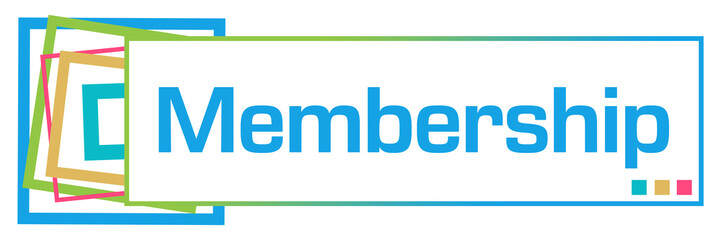 Membership Colorful Squares Bar 