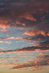 Fototapeta premium Sunset sky clouds