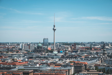 Berlin skyline with tv tower