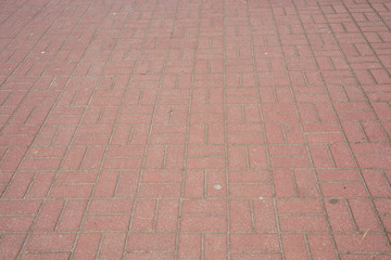 Red pavement texture