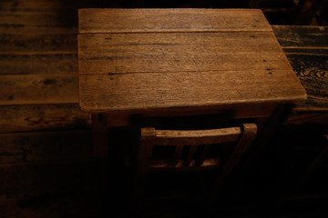 school desks and chairs of japan