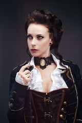 Portrait d'une jeune femme, d'un style Victorien