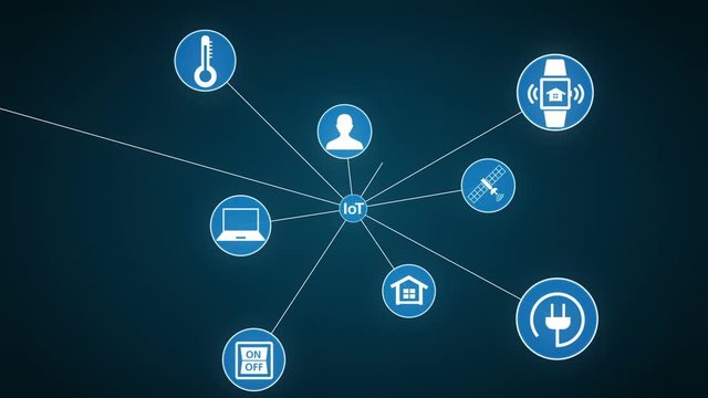 IoT technology connect global world map. dots makes world map, internet of things1.