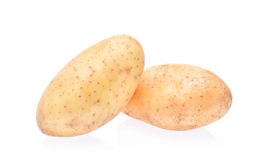 potatoes isolated on white background