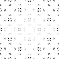 Universal vector seamless pattern. Simple black & white texture. Abstract monochrome minimalist background with tiny geometric shapes. Light design for decor, digital, prints, covers, package, fabric