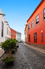 Fototapeta premium Narrow street, Tenerife, Canary Islands