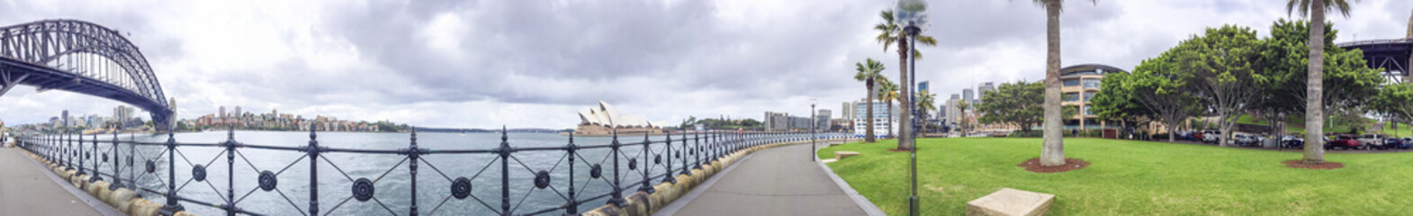 Amazing panoramic view of Sydney Harbour, Australia