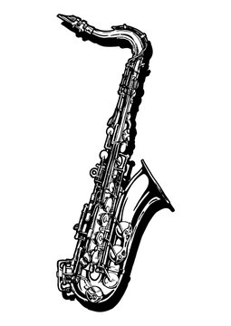 illustration of saxophone