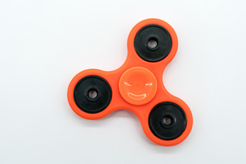 Orange fidget spinner