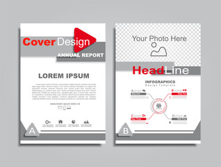 Design brochure layout with place for your data. Vector illustration.
