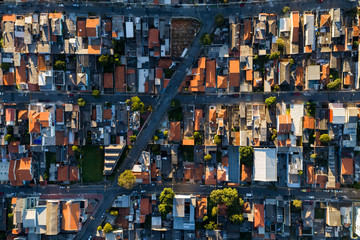 Top View of Itaquera District in Sao Paulo, Brazil