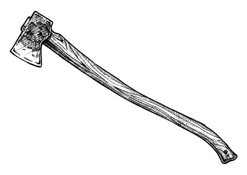 illustration of splitting maul