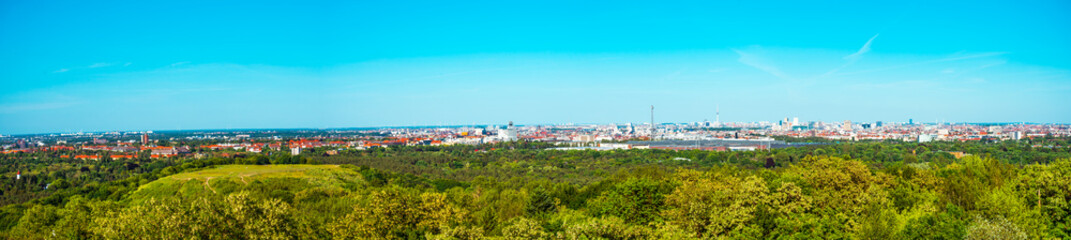 panorama of Berlin with Funkturm and tv-tower