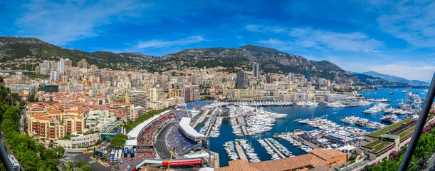 Crédence de cuisine en verre imprimé F1 Monaco F1 Panorama HDRLook