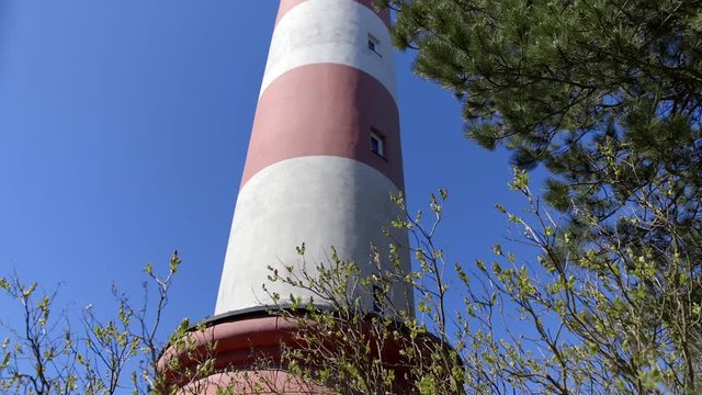 Sea beacon near National Park Curonian Spit. Nida. Lithuania