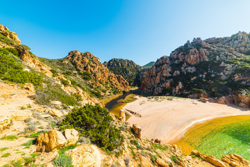 Li Cossi beach on a clear day