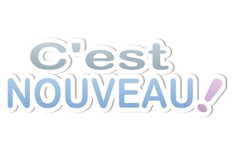 c'est nouveau (couleurs pastels)